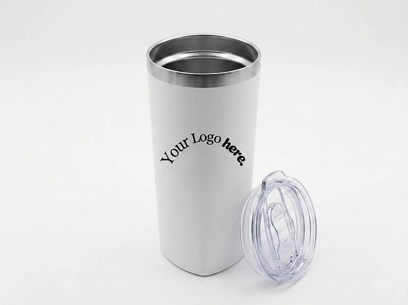 (630ml) Stainless steel tumbler with straw