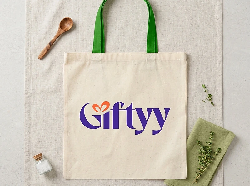 Cotton Shopping Bag with Color Handles