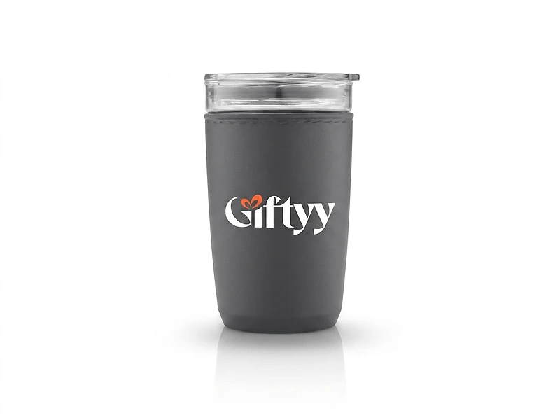 Hans Larsen Premium Glass Tumbler with Recycled Protective Sleeve