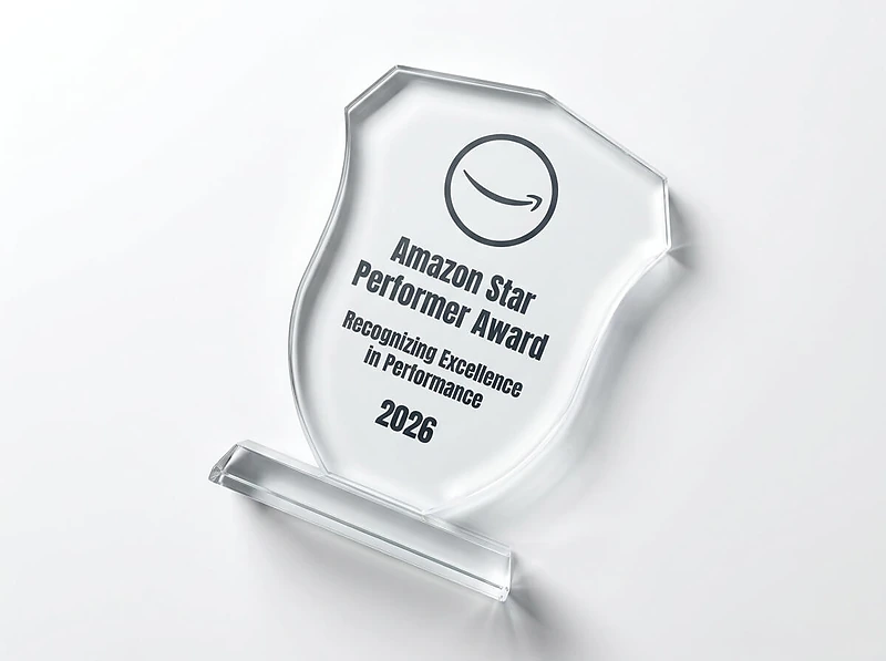 Shield Shaped Crystal Award