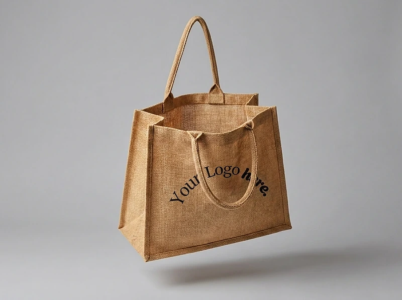 Eco-Neutral Jute Shopping Bag – Horizontal