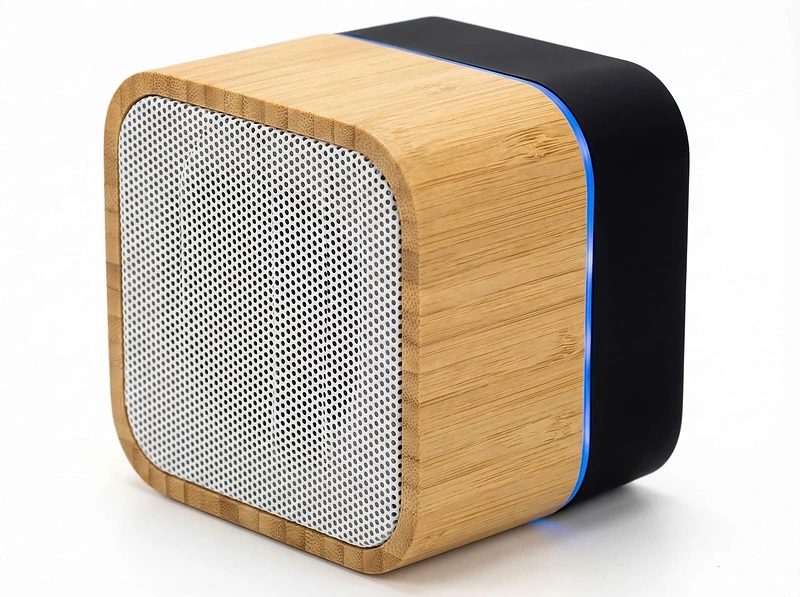 Cube Bamboo Bluetooth Speaker
