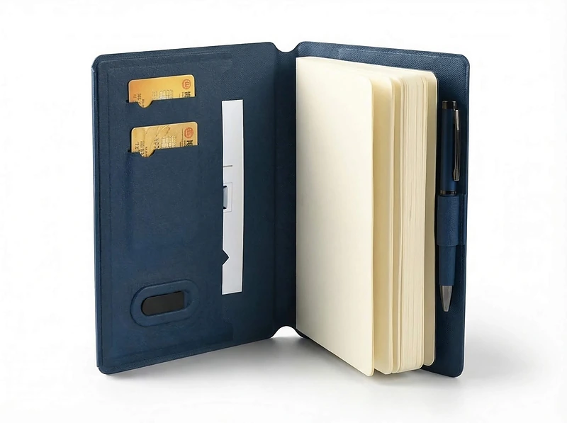 A5 Magnetic Closure Notebook with USB