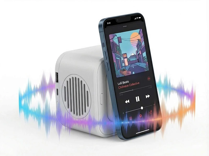 3-in-1 Wireless Charger with 5W Speaker