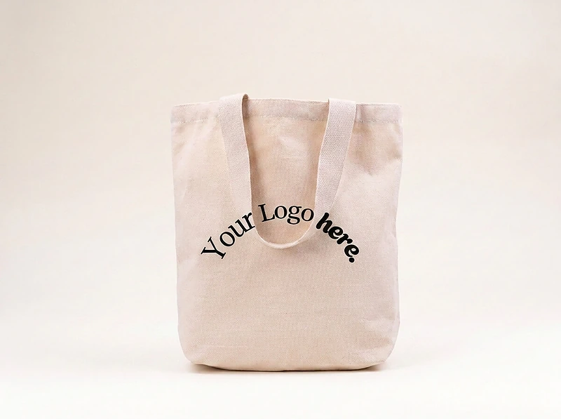 Natural Fabric Tote Bag with Inside Pocket