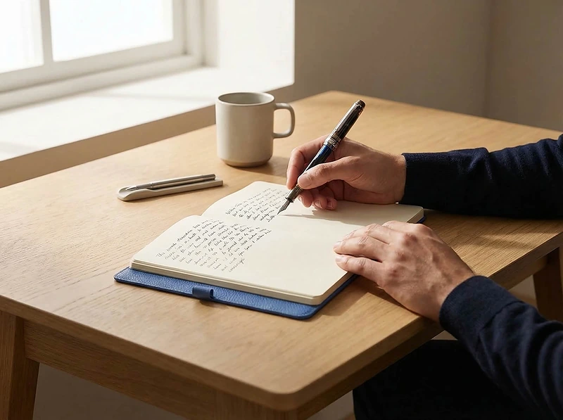 A5 Notebook with Wireless Charger and Debossed Design