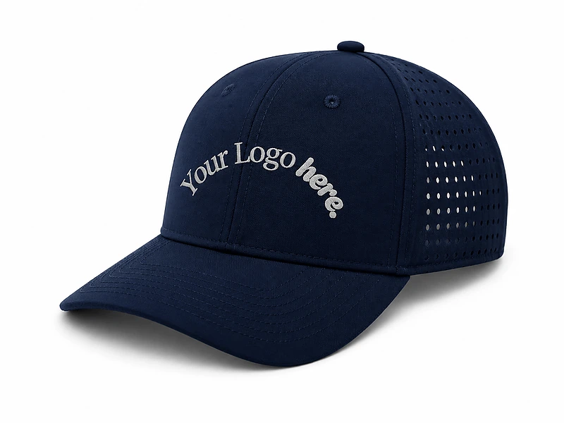 6-Panel Cap with Unique Hole Design