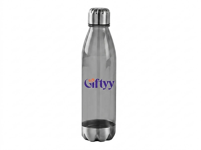Water Bottle with Stainless Steel Cap & Base