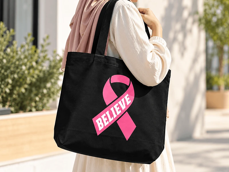 Breast Cancer Awareness Recycled Tote Bag in UAE