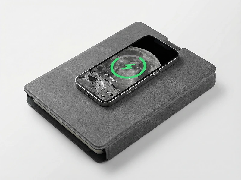 A5 Notebook with 3-in-1 MagSafe Power Bank