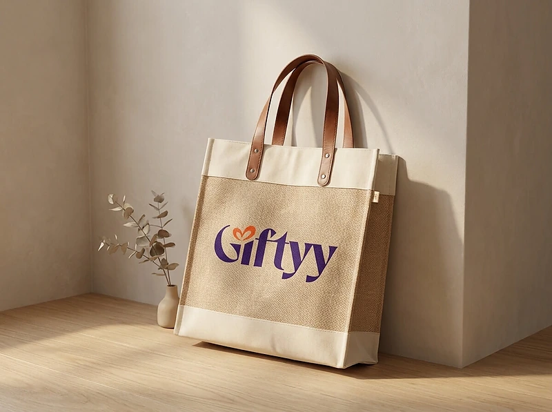 Natural Juco Tote Bag with PU Leather Accent