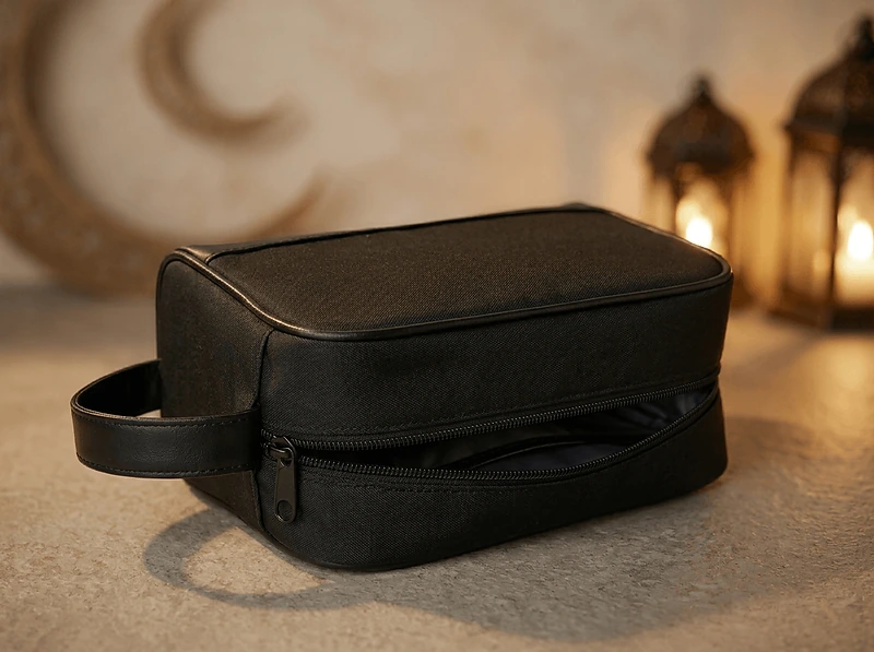 Twill Fabric Utility Pouch with PU Handle
