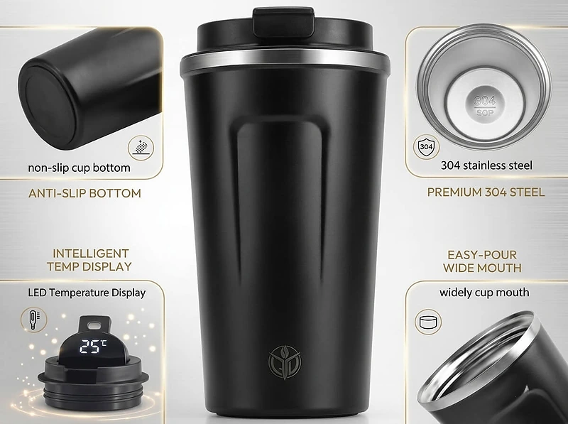 Coffee Mug with Temprature Display