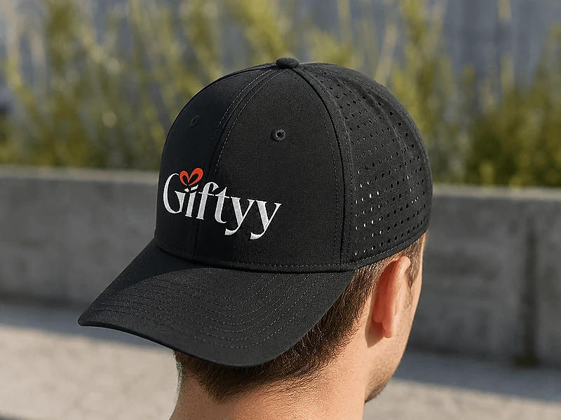 6-Panel Cap with Unique Hole Design