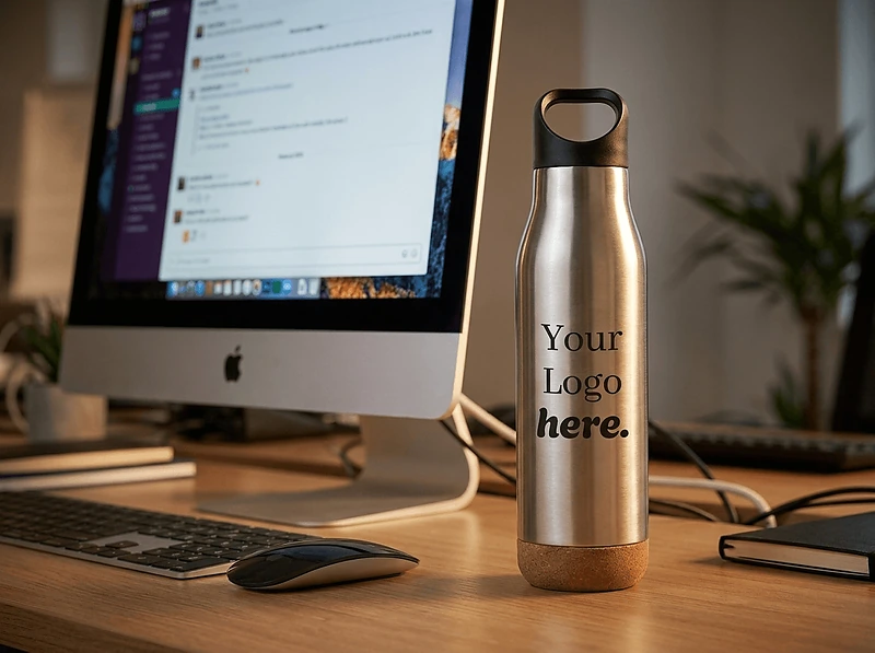 Giftology Insulated Water Bottle with Cork Base