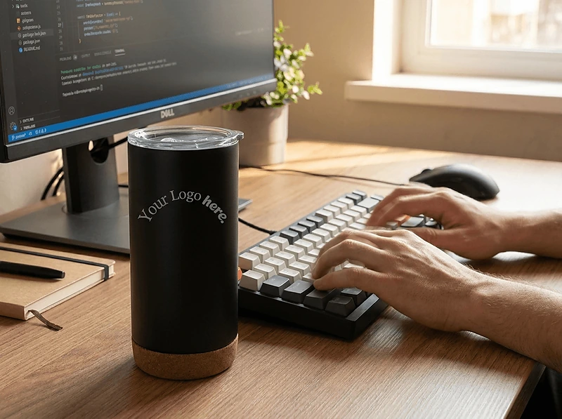 Giftology Insulated Mug / Tumbler with Cork Base
