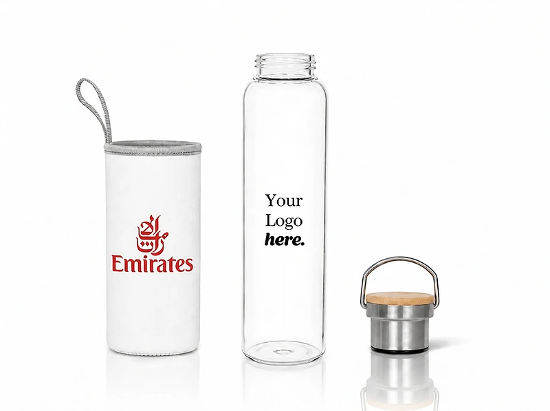 Hans Larsen Borosilicate Glass Bottle with Neo Sleeve