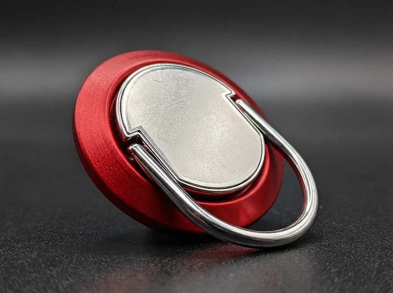 Metal Ring Holder Red