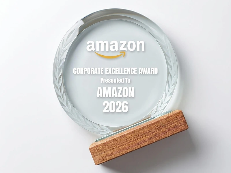 Crystal Trophy With Wooden Base RD