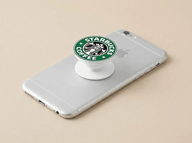 Pop Socket Round White