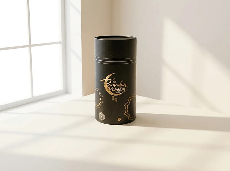 Prayer Mat with Tasbih in Tubular Box