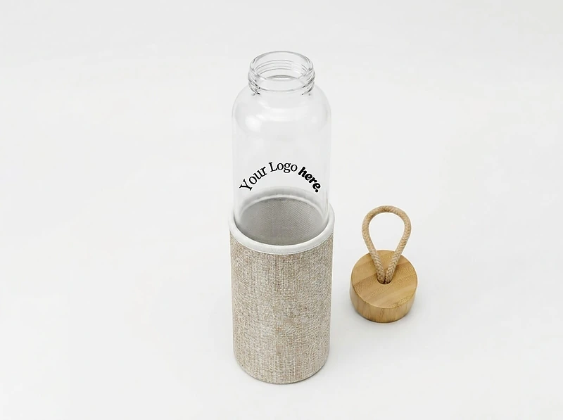 Glass Bottle With Eco Sleeve
