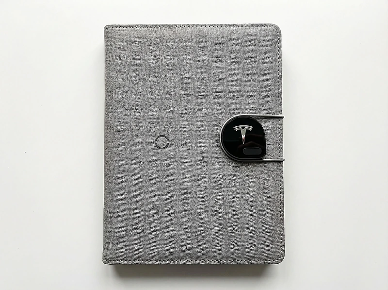 A4 Notebook Organizer with 5000mAh Power Bank