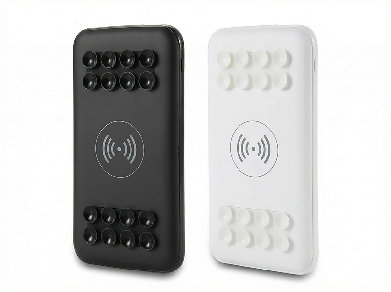 Wireless Power Bank 10000 mAh with Suction Cups