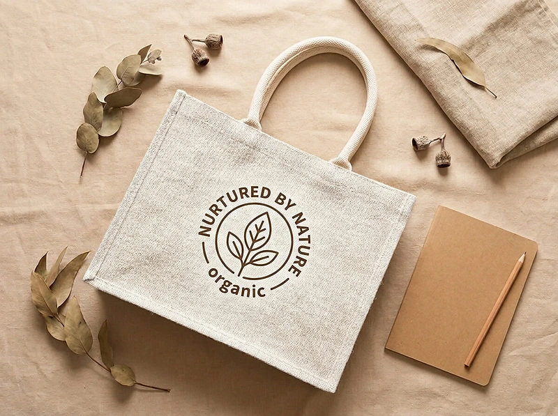 Eco-Neutral Jute Shopping Bag – Horizontal