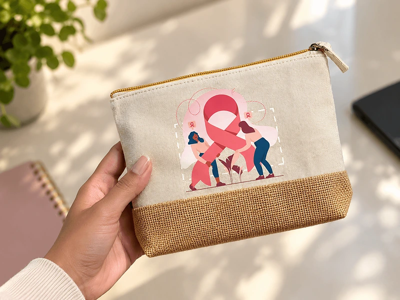 Breast Cancer Awareness Eco Wash Bag in UAE