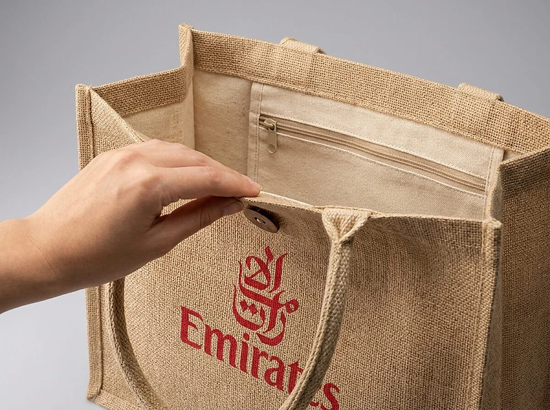 Juco Bag With Button