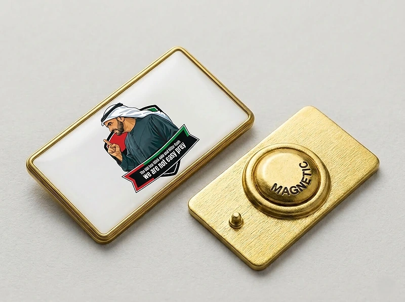 Proud of UAE-Rectangular Magnetic Badge