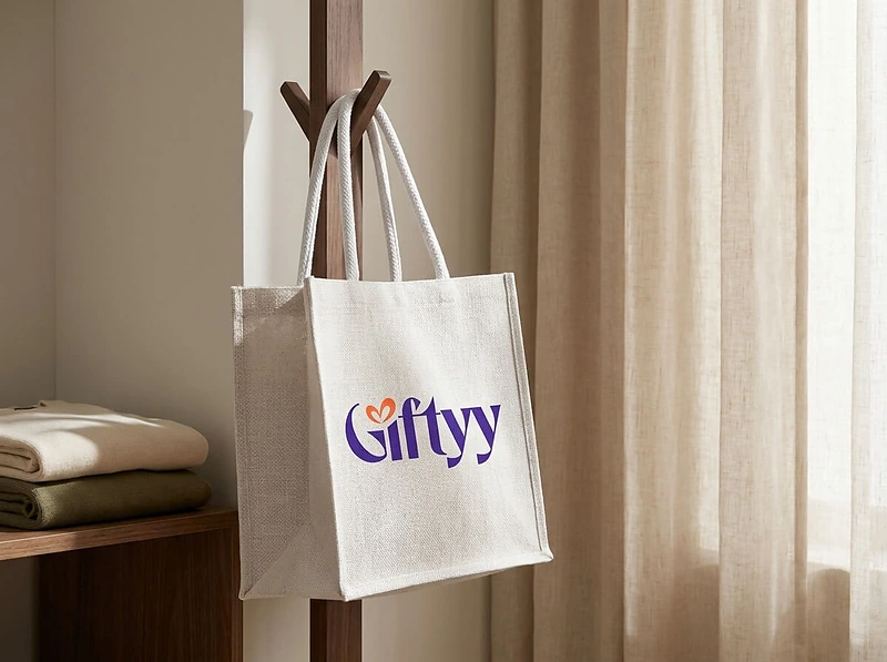 Square Laminated Jute Bag