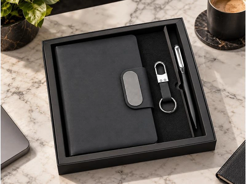 Luxury Executive Gift Set – 3-Piece Black Corporate Gift Set in UAE