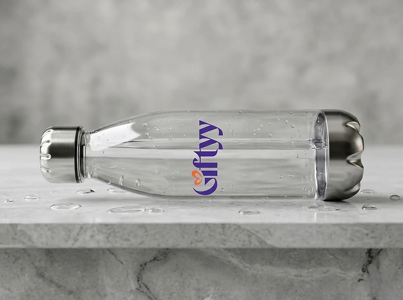 Water Bottle with Stainless Steel Cap & Base