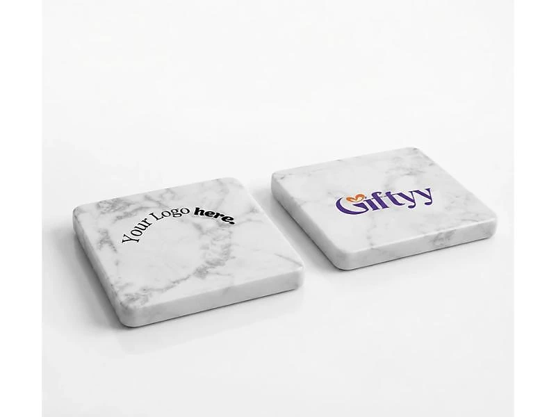Giftology Set of 2 Marble Coasters