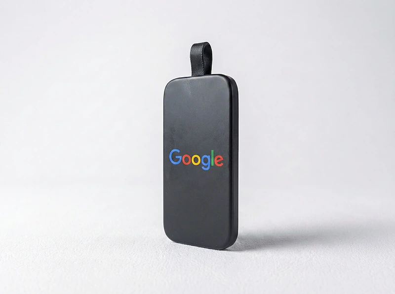 10,000mAh Power Bank with Light-Up Logo & Cable