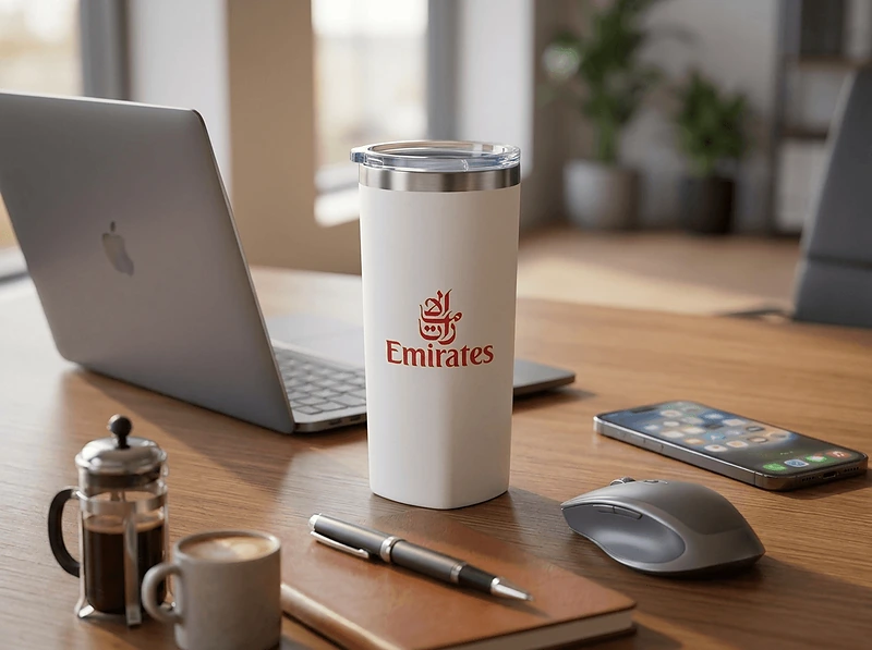 (630ml) Stainless steel tumbler with straw