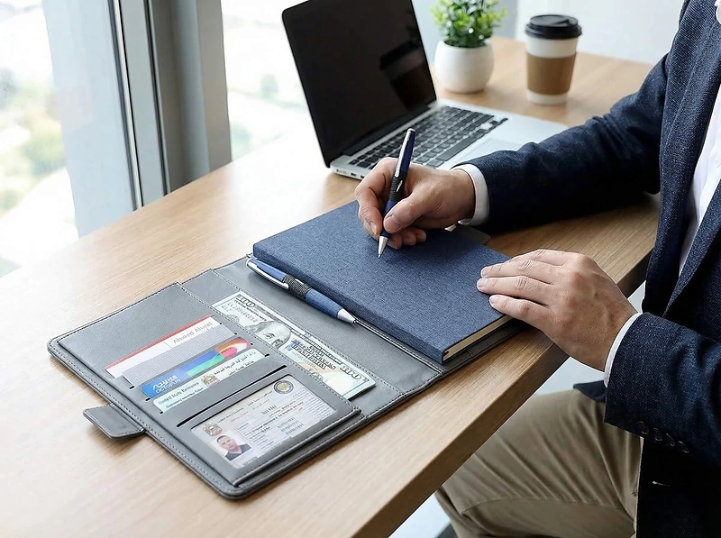 A5 Notebook With Wireless Charger and Powerbank