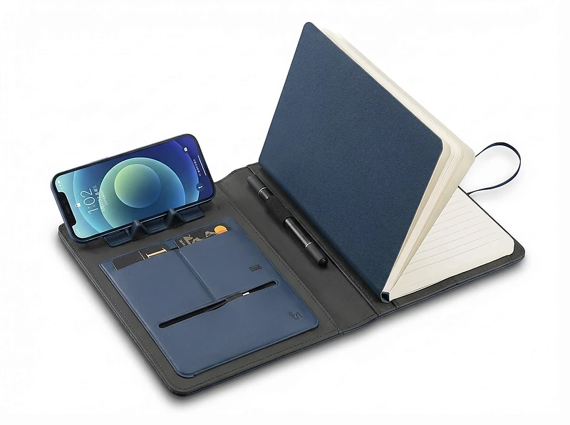 A4 Notebook Organizer with 5000mAh Power Bank