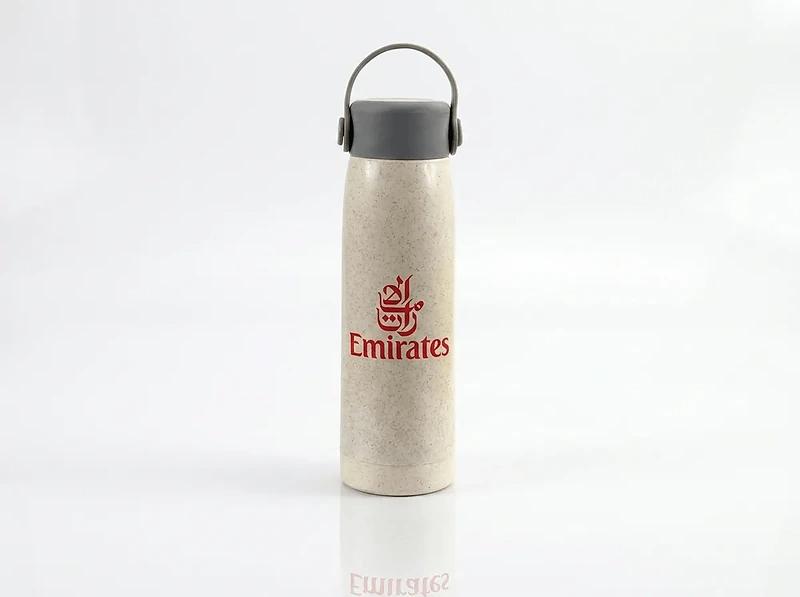 Eco-neutral Wheat Straw Glass Bottle