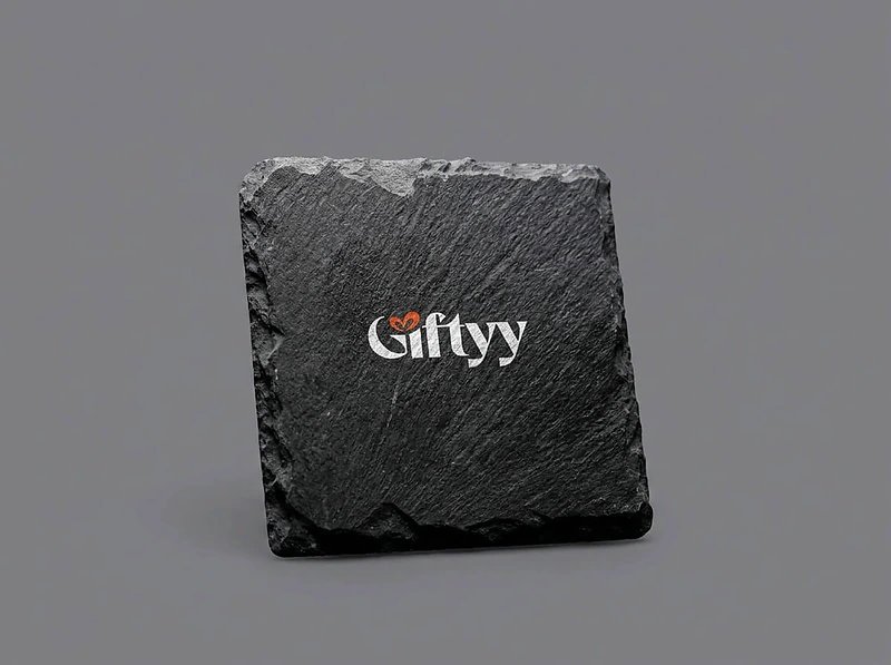 Black Slate Coaster