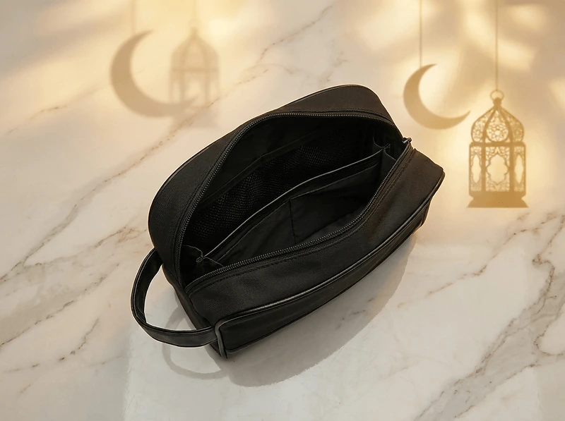Twill Fabric Utility Pouch with PU Handle