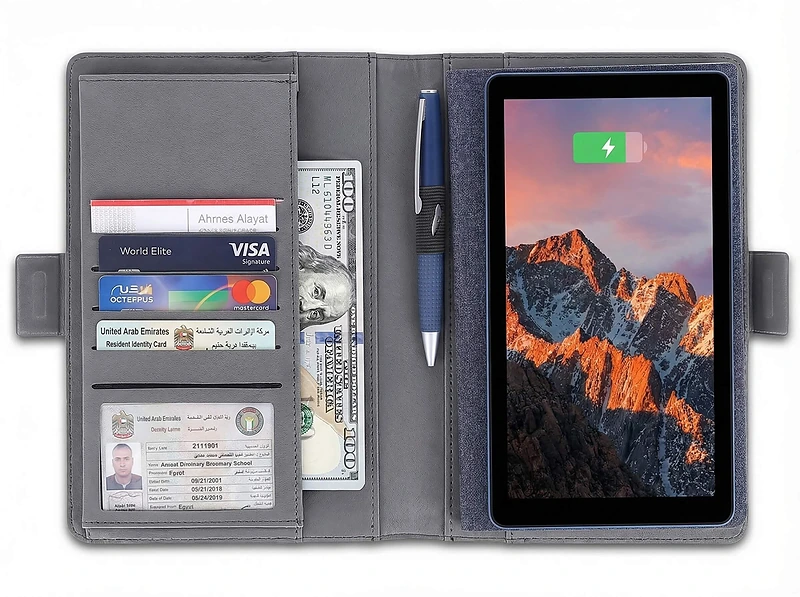A5 Notebook With Wireless Charger and Powerbank