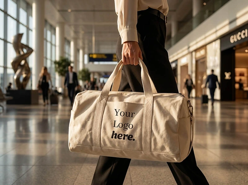 GRS Recycled Cotton Duffel Gym Bag