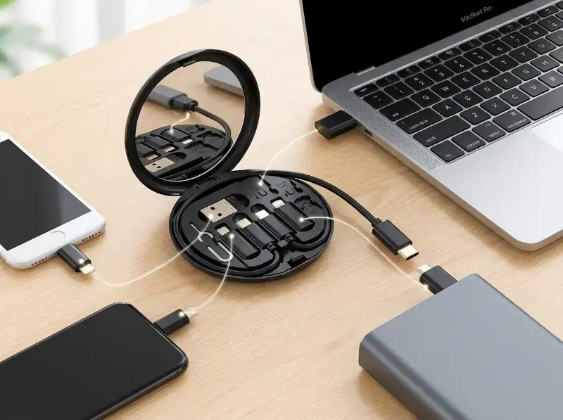 Charging Cable Set with Mirror