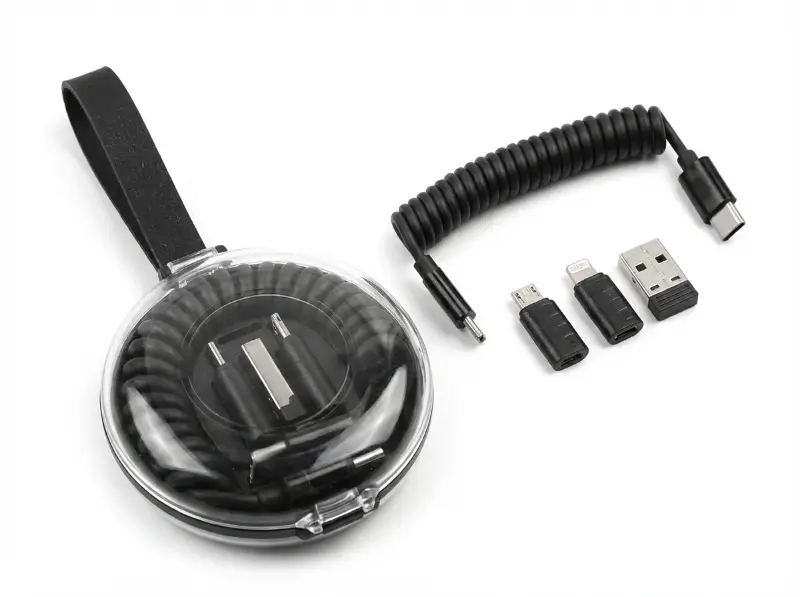 Curled Cable & Adapter Kit