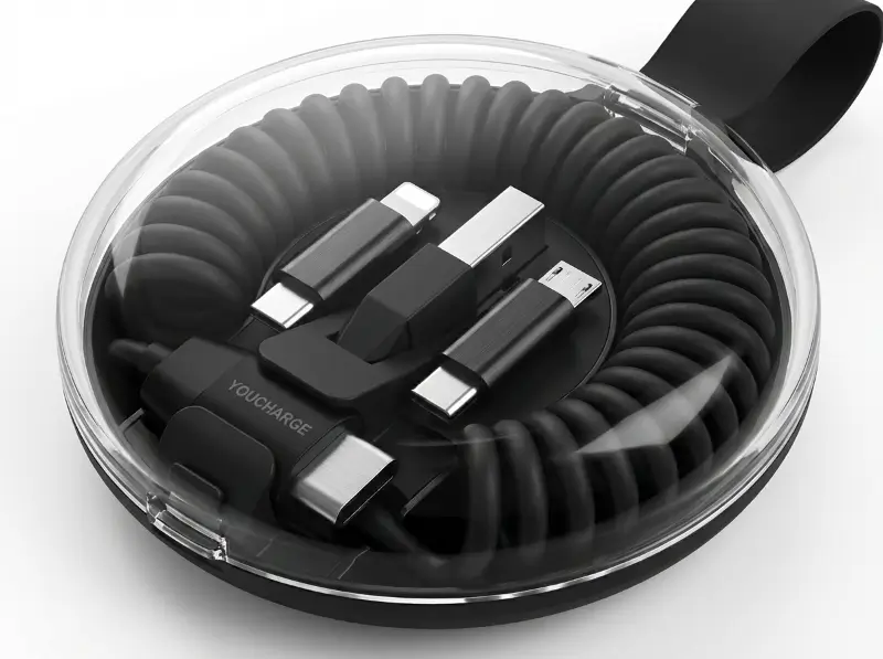 Curled Cable & Adapter Kit