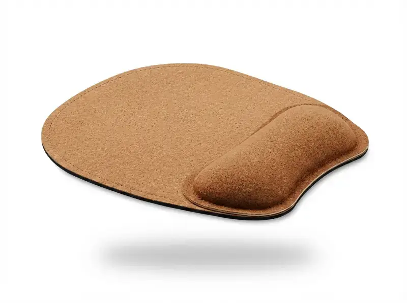 Cork Mouse Pad with Wrist Support