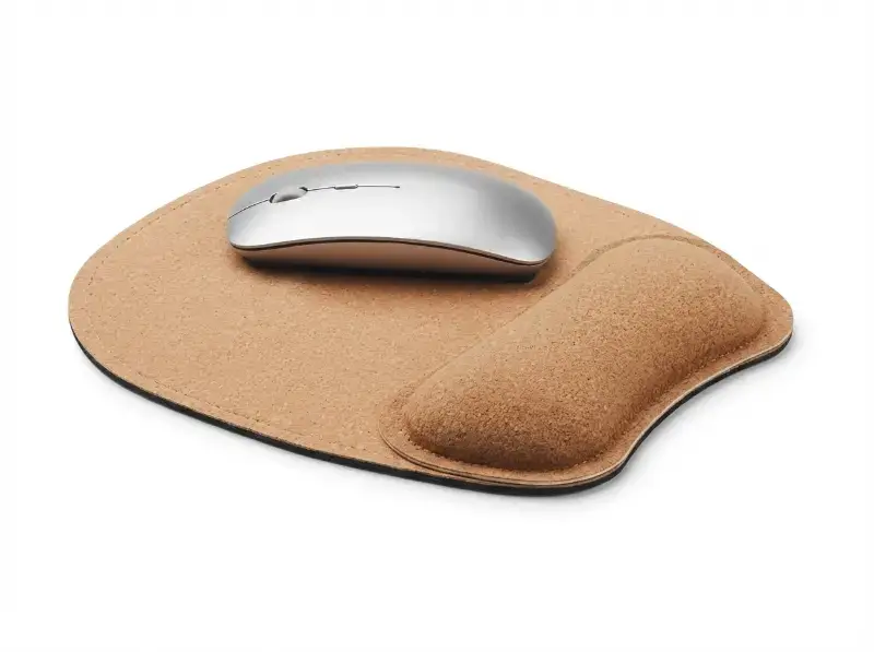 Cork Mouse Pad with Wrist Support